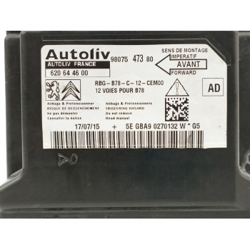 Recambio de centralita airbag para citroën c4 picasso 1.6 blue-hdi fap referencia OEM IAM 9807547380 620644600 