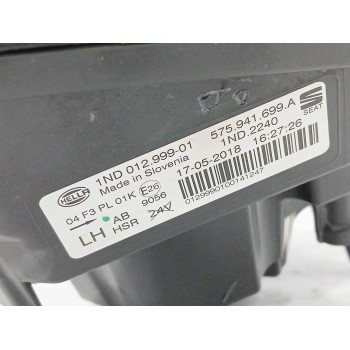 Recambio de faro antiniebla izquierdo para seat ateca (kh7, khp) 1.4 tsi referencia OEM IAM 575941699A  