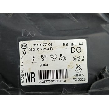 Recambio de faro derecho para renault captur i (j5_, h5_) 0.9 tce 90 referencia OEM IAM 260102734R  