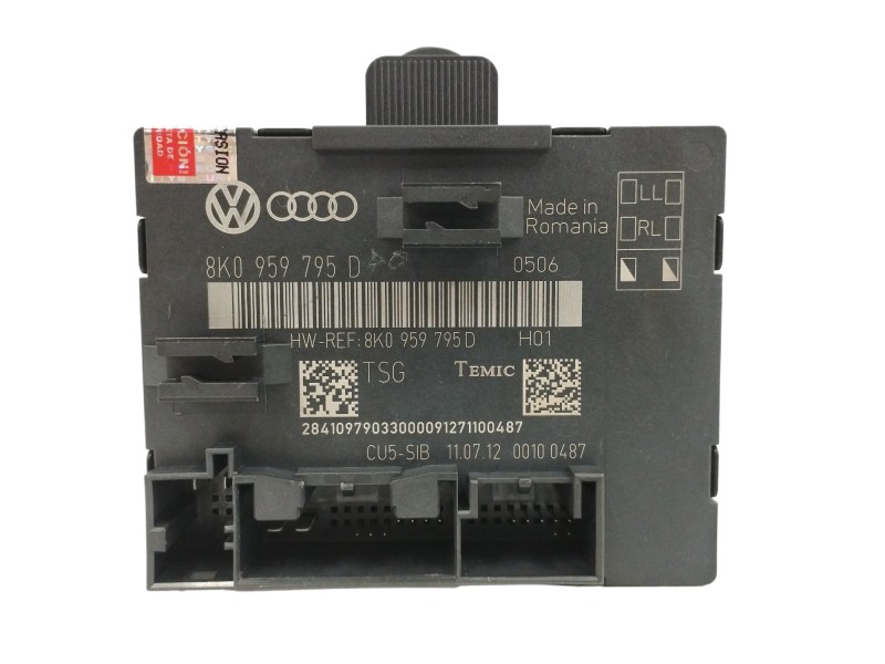 Recambio de modulo electronico para audi q5 (8r) 2.0 16v tdi referencia OEM IAM 8K0959795D CONTROL DE PUERTA 