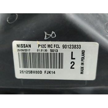 Recambio de faro izquierdo para nissan juke (f15) 1.5 dci referencia OEM IAM 26125BV80D 90123833 