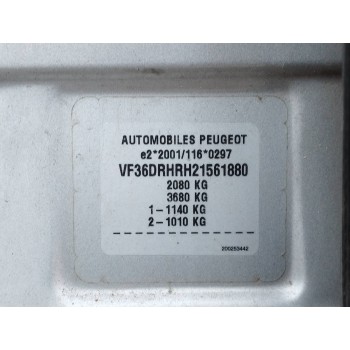 Recambio de carroceria corte para peugeot 407 2.0 16v hdi cat (rhr / dw10bted4) referencia OEM IAM   