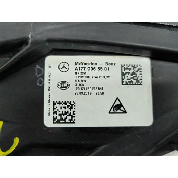 Recambio de faro izquierdo para mercedes-benz clase a sedán (v177) a 180 d (177.103) referencia OEM IAM A1779065501  