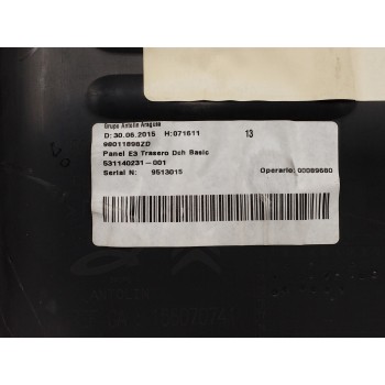 Recambio de guarnecido puerta trasera derecha para citroën c4 cactus 1.2 12v vti referencia OEM IAM 98011898ZD NEGRO 