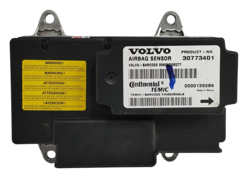 Recambio de centralita airbag para volvo v50 familiar 1.8 cat referencia OEM IAM 30773401 Recambio de centralita airbag para volvo v50 familiar 1.8 cat referencia OEM IAM 30773401