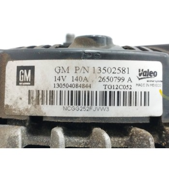 Recambio de alternador para opel insignia berlina 2.0 cdti cat referencia OEM IAM 13502581 140A 2650799
