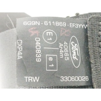 Recambio de cinturon seguridad trasero derecho para ford mondeo ber. (ca2) 2.0 tdci cat referencia OEM IAM 6G9N611B69EF  