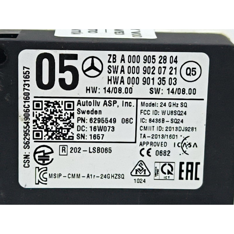 MODULO ELECTRONICO A0009020721 A0009013503