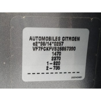 Recambio de carroceria corte para citroën c3 1.4 referencia OEM IAM   