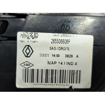 Recambio de piloto trasero derecho para renault clio iv (bh_) 1.5 dci 75 referencia OEM IAM 265506608R  