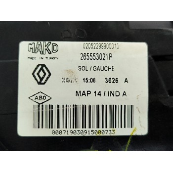 Recambio de piloto trasero izquierdo para renault clio iv (bh_) 1.5 dci 75 referencia OEM IAM 265553021R  