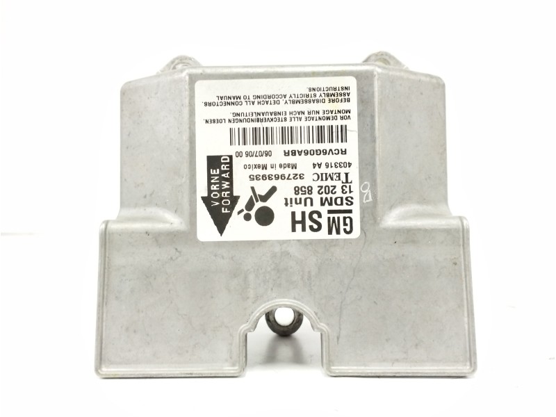 Recambio de centralita airbag para opel astra twin top 1.6 16v referencia OEM IAM 13202858 Recambio de centralita airbag para opel astra twin top 1.6 16v referencia OEM IAM 13202858