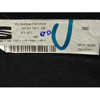 Recambio de bandeja trasera para seat ibiza (kj1) 1.0 tsi referencia OEM IAM 6F0867769C  