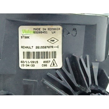 Recambio de faro antiniebla izquierdo para renault captur i (j5_, h5_) 1.5 dci 110 referencia OEM IAM 261558707R 89208451 261558