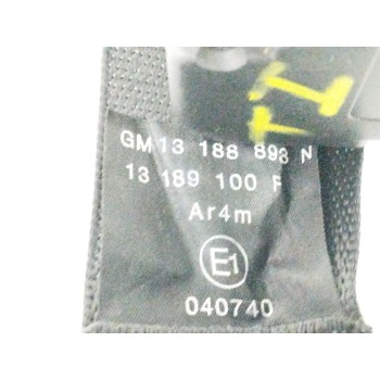 Recambio de cinturon seguridad trasero izquierdo para opel astra twin top 1.6 16v referencia OEM IAM 13188893  