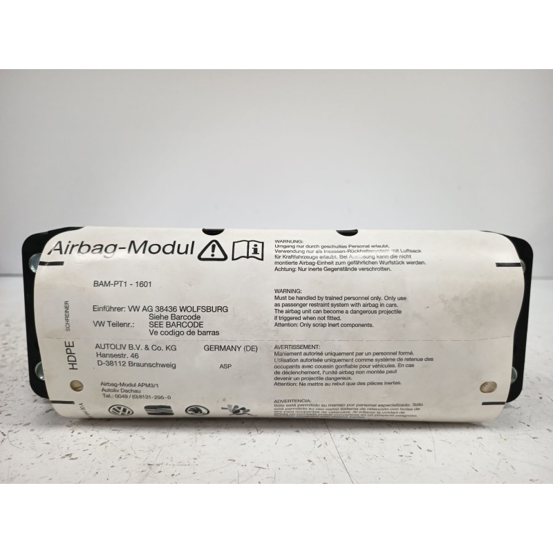 Recambio de airbag delantero izquierdo para volkswagen golf vi (5k1) 1.4 tsi referencia OEM IAM 608104400A  