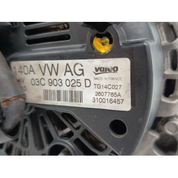 Recambio de alternador para volkswagen golf vi (5k1) 1.4 tsi referencia OEM IAM 03C903025D 140A 
