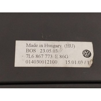 Recambio de bandeja trasera para volkswagen touareg (7la) 3.2 v6 24v referencia OEM IAM 7L6867773E  