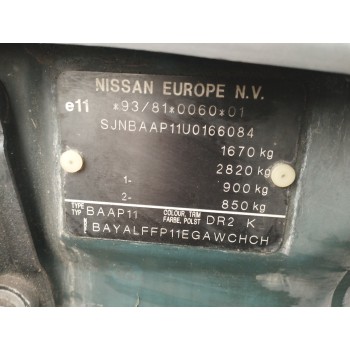 Recambio de carroceria corte para nissan primera berlina (p11) 1.6 16v cat referencia OEM IAM   
