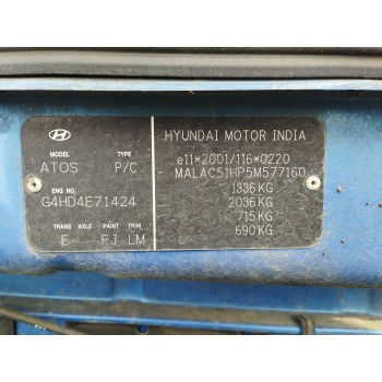 Recambio de carroceria corte para hyundai atos prime (mx) gls (2003) referencia OEM IAM   