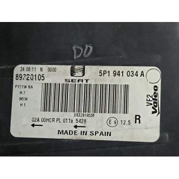 Recambio de faro derecho para seat altea xl (5p5, 5p8) 1.9 tdi referencia OEM IAM 5P1941034A  