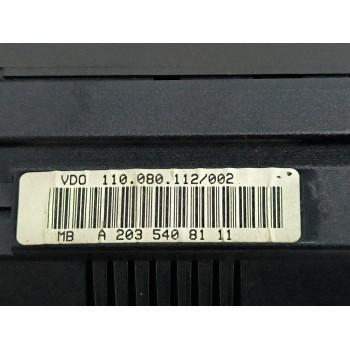 Recambio de cuadro instrumentos para mercedes-benz clase c coupé (cl203) c 200 kompressor (203.745) referencia OEM IAM A20354081