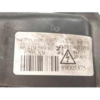 Recambio de faro derecho para peugeot 607 (s1) básico referencia OEM IAM 9641958980 XENON SIN CENTRALITA PARA PULIR