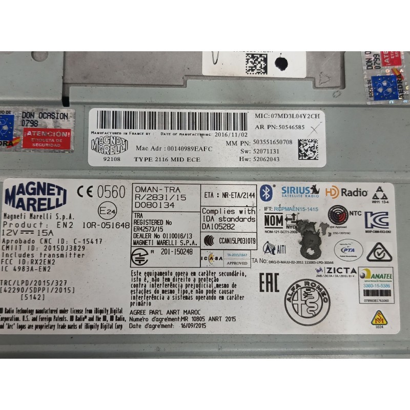 SISTEMA NAVEGACION GPS 2116MIDECE