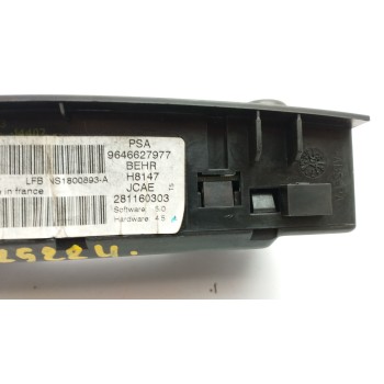 Recambio de mando climatizador para peugeot 307 break/sw (s2) 1.6 hdi referencia OEM IAM 9646627977  