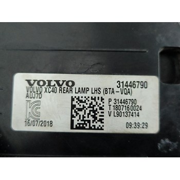 Recambio de piloto trasero izquierdo para volvo xc40 (536) d3 referencia OEM IAM 31446790  