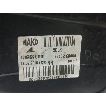Recambio de piloto trasero derecho para hyundai i20 1.2 16v cat referencia OEM IAM 92402C8000  