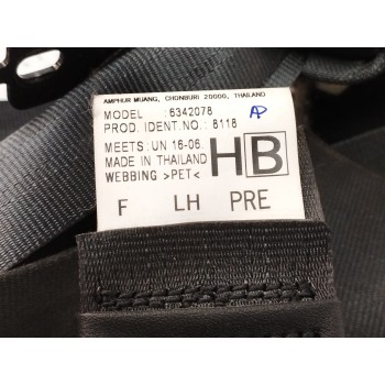 Recambio de cinturon seguridad delantero izquierdo para subaru xv (g5) 2.0 cat referencia OEM IAM 6342078  