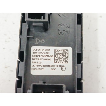 Recambio de mando elevalunas delantero izquierdo para opel corsa f (p2jo) 1.2 (68) referencia OEM IAM 98421760ZD  