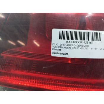Recambio de piloto trasero derecho para volkswagen golf vii (5g1, bq1, be1, be2) 1.6 tdi referencia OEM IAM 5G0945096M  
