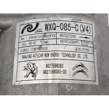 Recambio de compresor aire acondicionado para opel corsa f (p2jo) 1.2 (68) referencia OEM IAM 9827596080 9827596380 