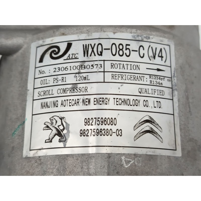 COMPRESOR AIRE ACONDICIONADO 9827596380