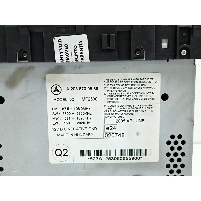 SISTEMA AUDIO / RADIO CD