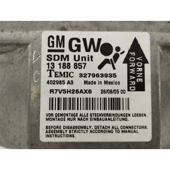 Recambio de centralita airbag para opel astra h berlina enjoy referencia OEM IAM 13188857 327963935 