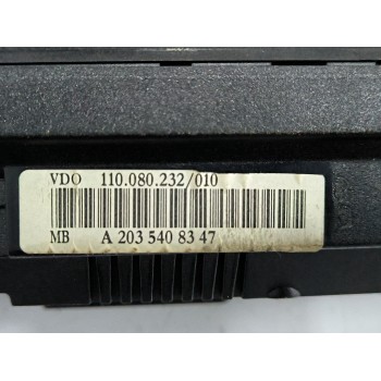 Recambio de cuadro instrumentos para mercedes-benz clase c coupé (cl203) c 180 kompressor (203.746) referencia OEM IAM A20354083