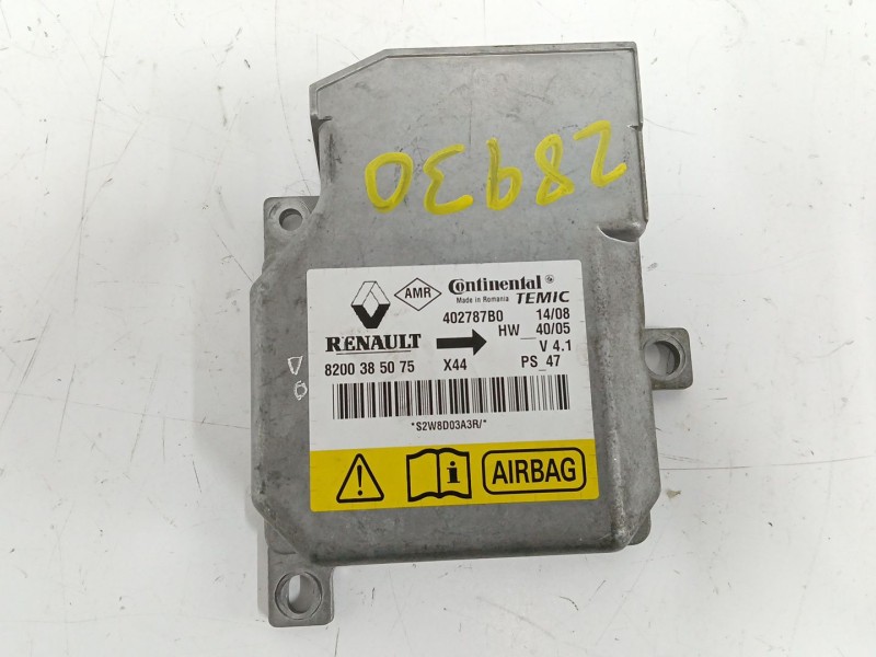 Recambio de centralita airbag para renault trafic ii autobús (jl) 2.0 dci 115 referencia OEM IAM 8200385075  402787B0