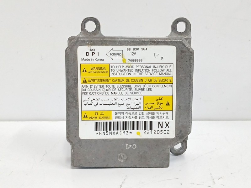 Recambio de centralita airbag para chevrolet lacetti (j200) 1.6 referencia OEM IAM 7088886  96830364