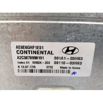 Recambio de centralita motor uce para hyundai ioniq tecno hybrid referencia OEM IAM 391A103HK0 A2C3878990101 3911003HK0