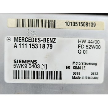Recambio de centralita motor uce para mercedes-benz clase c coupé (cl203) c 200 kompressor (203.745) referencia OEM IAM A1111531