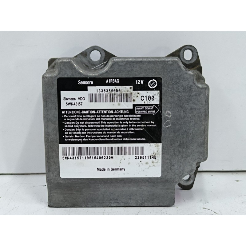 Recambio de centralita airbag para fiat ducato combi 15 (desde 03.02) 2.3 jtd cat referencia OEM IAM 1336355080 5WK43157 