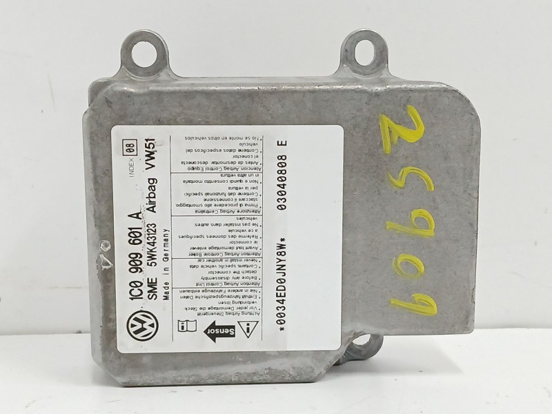 Recambio de centralita airbag para skoda fabia i (6y2) 1.4 tdi referencia OEM IAM 1C0909601A  5WK43123