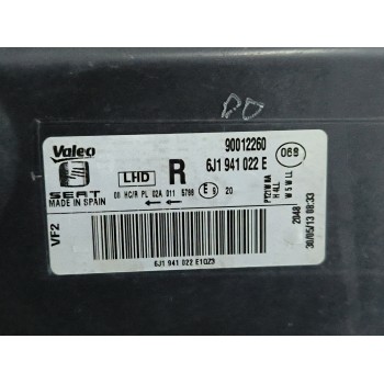 Recambio de faro derecho para seat ibiza iv (6j5, 6p1) 1.6 tdi referencia OEM IAM 6J1941022E  