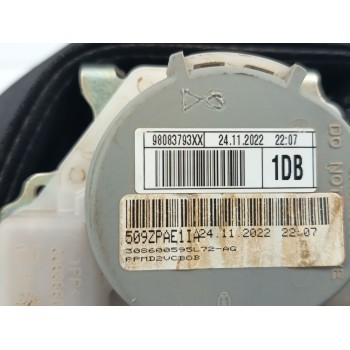 Recambio de cinturon seguridad delantero derecho para citroën jumpy iii furgoneta (v_) 2.0 bluehdi 145 referencia OEM IAM 980837