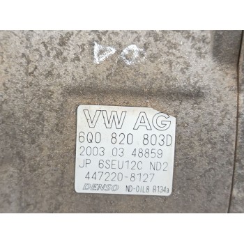 Recambio de compresor aire acondicionado para seat ibiza (6l1) 1.9 sdi referencia OEM IAM 6Q0820803D  