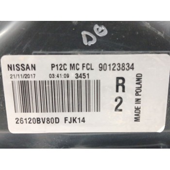 Recambio de faro derecho para nissan juke (f15) 1.5 dci referencia OEM IAM 26120BV80D  90123834