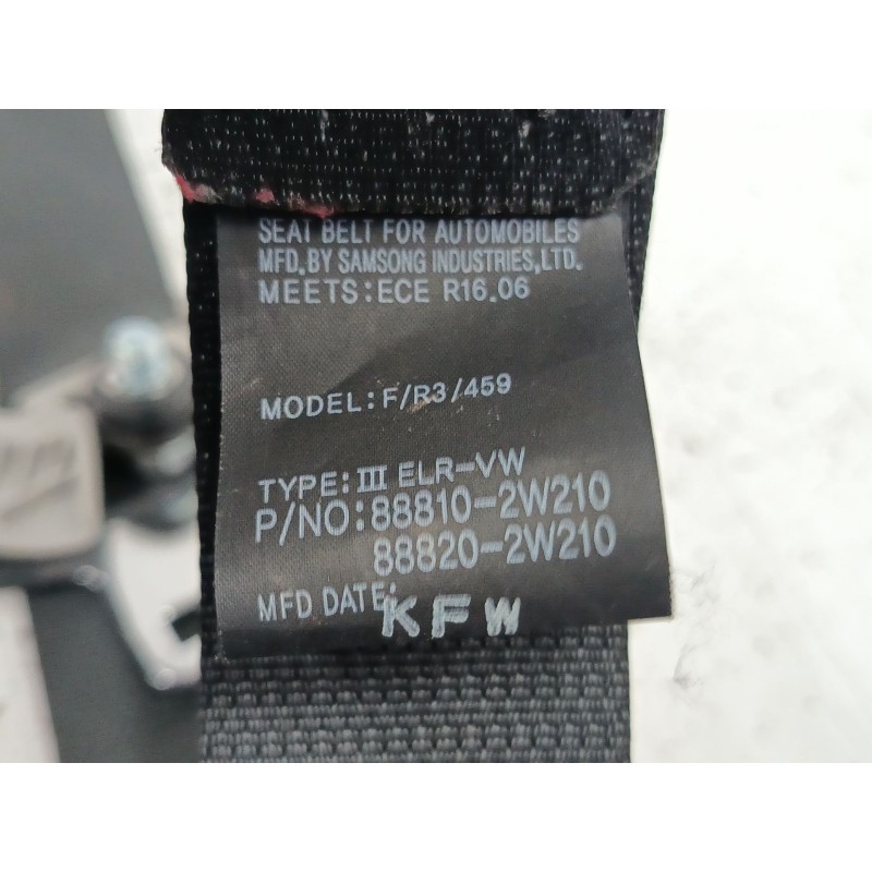 CINTURON SEGURIDAD DELANTERO DERECHO 888102W210 888202W210